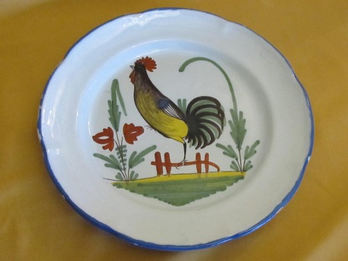 Assiette ancienne faïence - , de