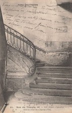 75 PARIS D'AUTREFOIS RUE DU TEMPLE STAIRCASE START - 58605