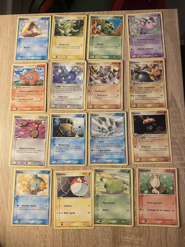 Lot cartes pokémon ex - 16,