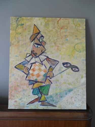 Tableau cubiste hst pierre - hst, de