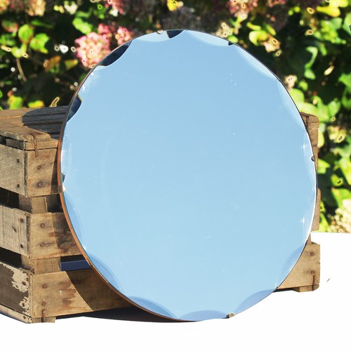 Miroir scandinave rond vintage - miroir,