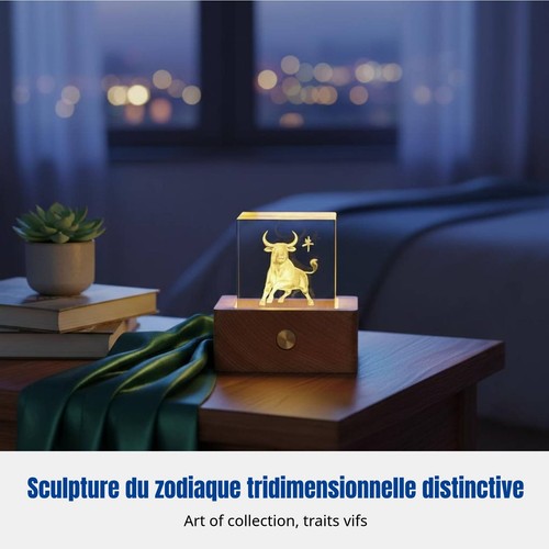 Veilleuse cristal zodiaque - veilleuse,