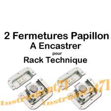 2 Fermetures Papillon à
