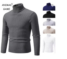 Pull en laine à col roulé