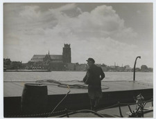 Pays Bas, Dordrecht Vintage silver print Tirage argentique  18x23  Circa 1