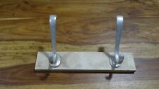 LOT  PORTE MANTEAU 2 PATERE CROCHET ALUMINIUM MOUSTACHE VINTAGE DECO  HOOK