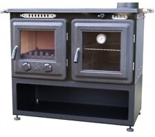 Poêle à bois avec très grande chambre de feu, poêle en fonte émaillée