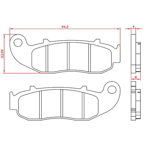 Plaquette frein moto brenta - plaquette,