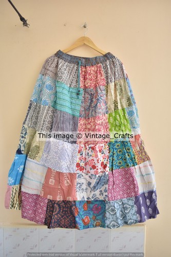 Robe jupe coton patchwork - en,