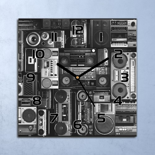 Horloge murale verre pop - murale,