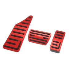 3 pcs Voiture Gaz Accélérateur Frein Pied Repos Pédale pour Honda HR-V, Rouge