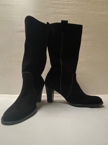 Neuves bottes noires - bottes, daim