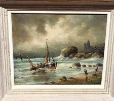 Mayer.   Scène côtière