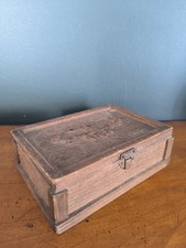Ancienne Boîte En Bois Coffre À Bijoux Déco Rétro Vintage