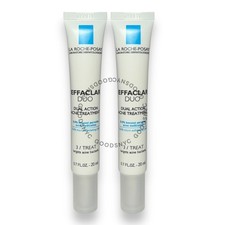 LOT OF 2 La Roche Posay Effaclar Duo Dual Action Acne Treatment 0.7oz 07/25 NWOB