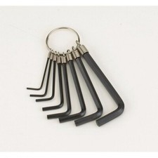 Porte-Clé avec 8 Clés Allen Hexagonale 1,5 2 2,5 3 3,5 4 5 6 mm Bricolage