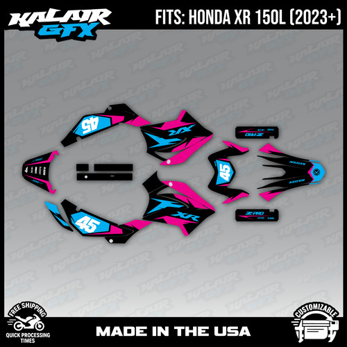 Graphics kit for honda - kit, xr150l