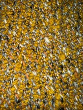 Tissu ancien bouclettes pure