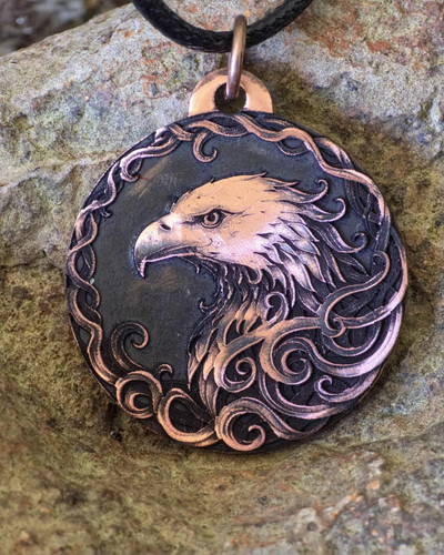 Pendentif aigle royal - aigle,