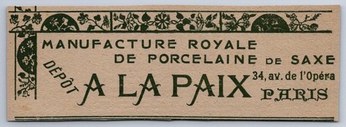1910 paix manufacture - 1910,
