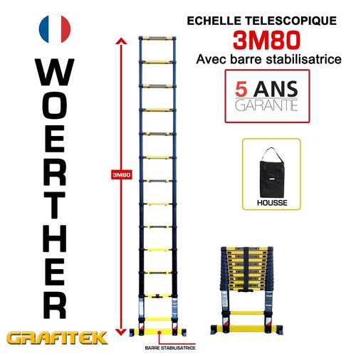 Echelle télescopique pliante