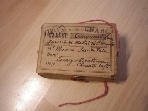 Ancienne boite bois poste - ancienne,