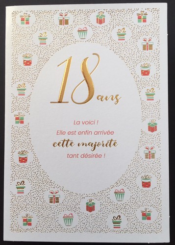 Carte anniversaire 18 - carte, :