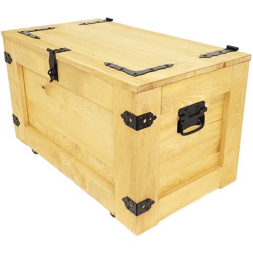 Coffre rustique bois sur - rustique,