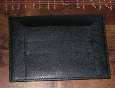 Porte Cartes en cuir noir 14 x