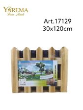 Clôture En Bois Naturel Jardin Arbre De Noël Palissade Patio 30x120cm