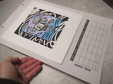 Gianaclis Little Horse Studies Woodcut 113/152 signed art print July 2000