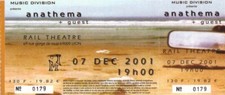 ticket billet unused place