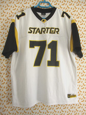 Maillot Starter #71 Football Americain Blanc Jersey vintage shirt - L