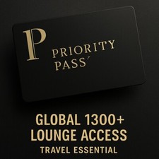Worldwide Loungekey & Priority Pass Airport Lounge Day Pass for Per Person