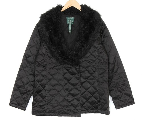 Veste manteau matelassé col