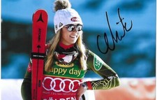Mikaela Shiffrin signed 4x6 photo Alpine skiing Olympics Legend Rare COA LOOK!