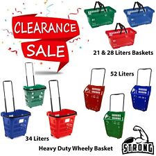 Plastic Shopping Basket with handles  Plastic Shopping Basket - 22L,28L, 34L,52L