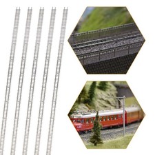5pcs 50cm voie ferrée flexible pour Train Miniature 1:160 avec raccords de rails