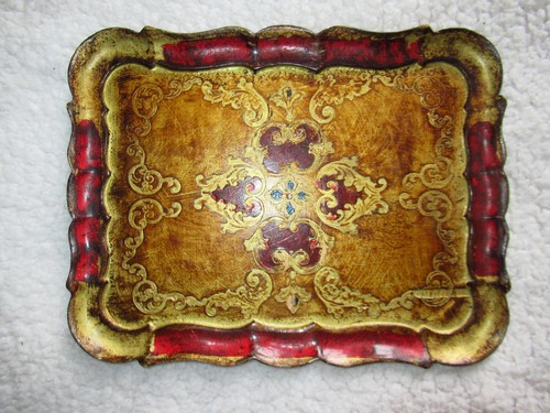 Ancien plateau florentin bois - ancien,