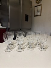8 verres à pied cristal d