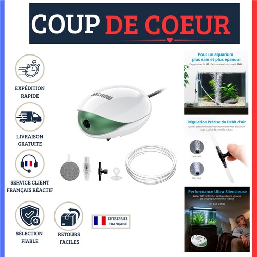 Nicrew ufo bulleur aquarium - bulleur,