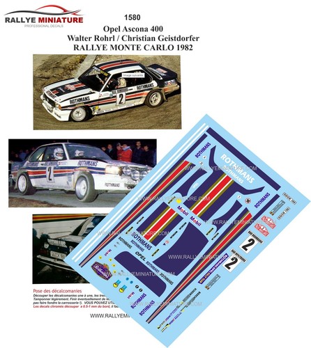 Decals ref 1580 - 1/43,