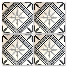 4 X CEMENT TILE STICKERS FOR SDB KITCHEN CR056