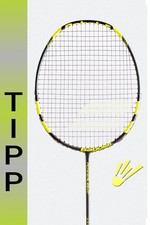 Babolat Raquette De Badminton Powerlight Noir-Jaune Cordée Avec Housse