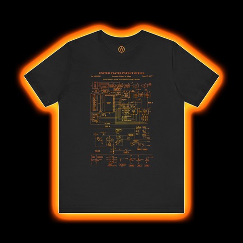 Polymoog shirt moog patent - t-shirt, (moog