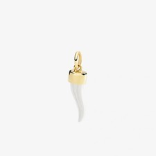 Dodo Horn Pendant Yellow Gold & Silver DMC5007_HORNX_009GA Charm Lucky