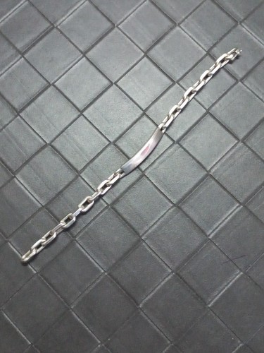 Bracelet gourmette argent - en,