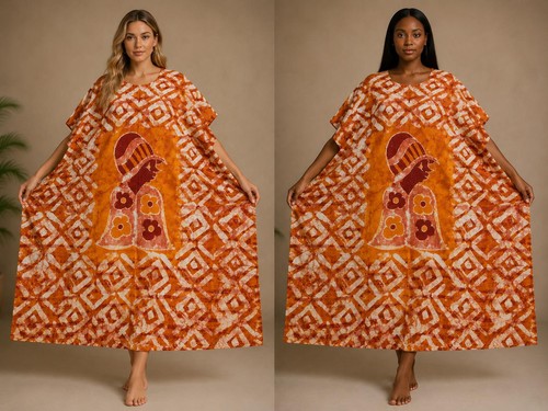 Boubou femme batik wax bassam - wax,