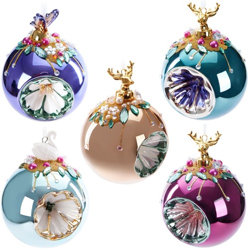 Boule noël verre - de, en