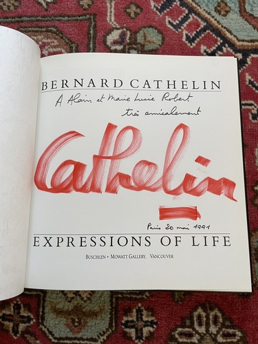 Cathelin rare dedicace - cathelin,